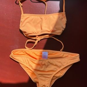 Light Orange Non-Thong Swimsuit